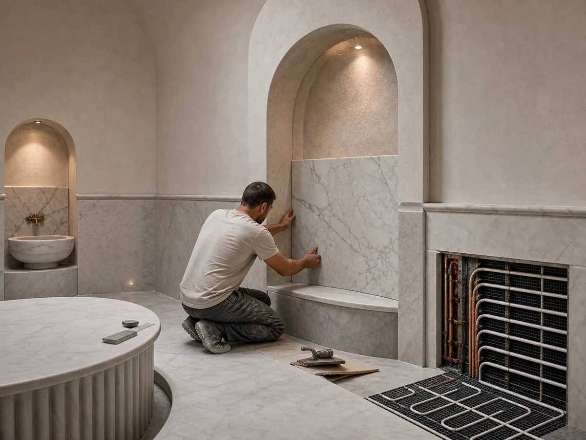 Hamam Maliyeti 2026: Mermer, Isıtma ve İşçilik Kalem Kalem — detay görseli 3
