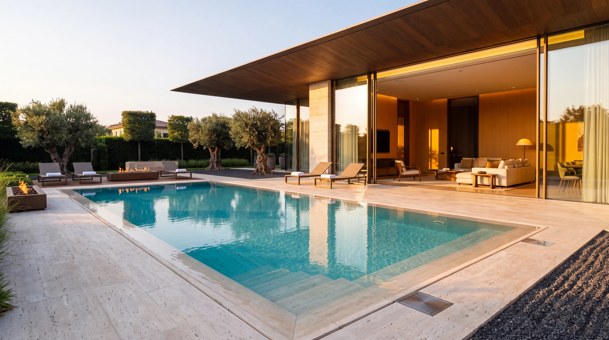 Geniş Sekili Villa Havuzu — Sonra